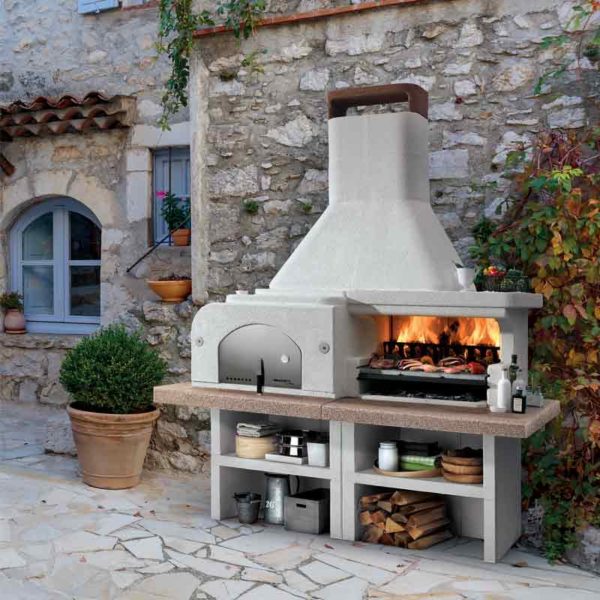 Barbecue in cemento Gargano 3 con forno Palazzetti
