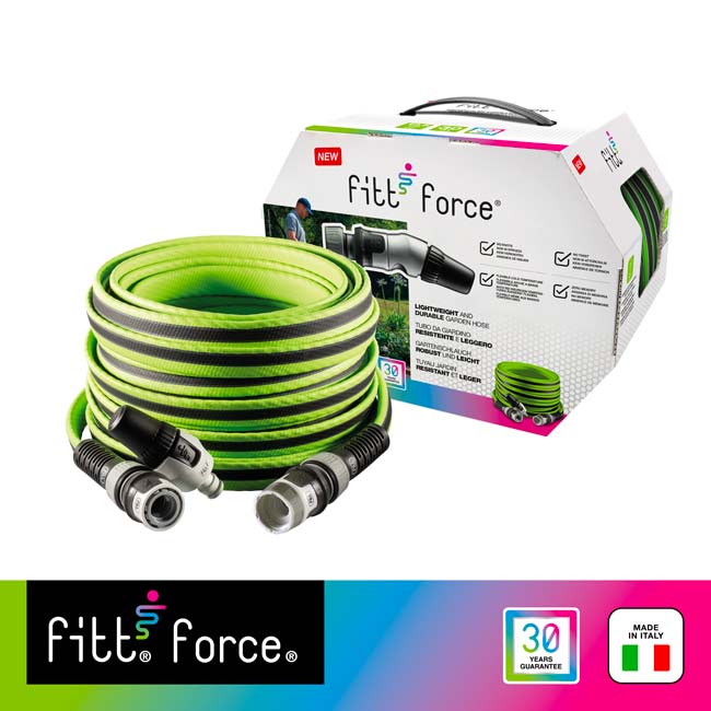 Tubo Da Giardino FITT Idro Green In PVC - Diametro 3/4 Pollici, Lunghezza 50 Metri, Resistente Alle Intemperie (-10°C A +40°C), Pressione Di Scoppio 21 Bar, Per Uso Occasionale