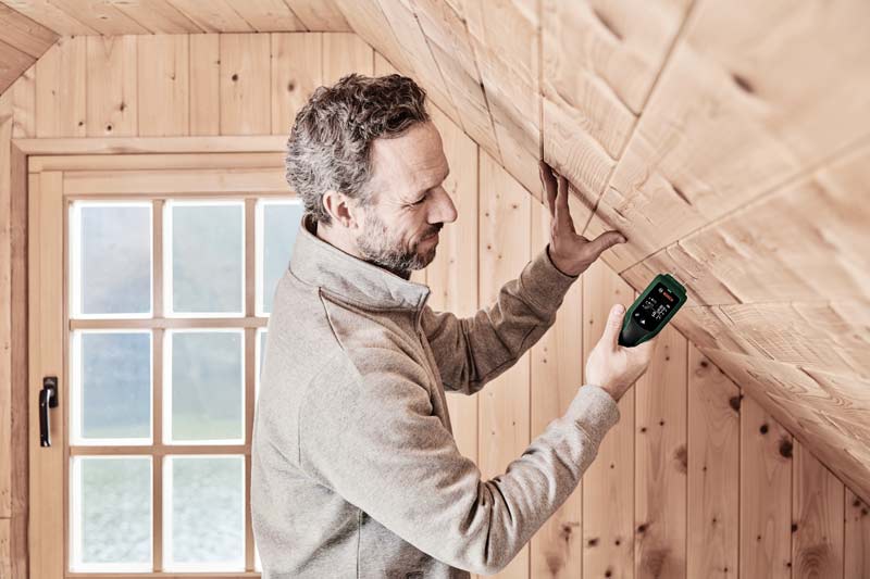 Rilevatore umidità legno Bosch con sonda ad aghi